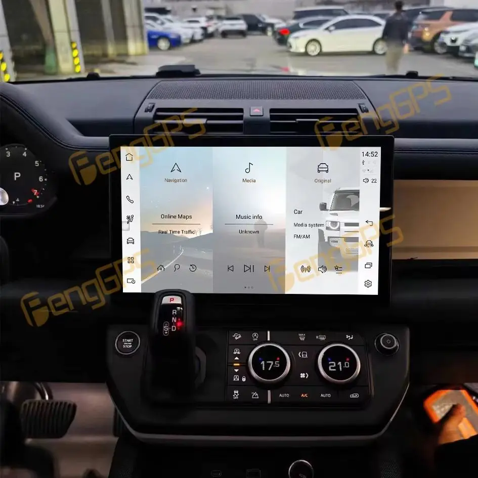 13,3-дюймовый автомобильный радиоприемник Carplay для Land Rover Defender 2020-2024 GPS Navi 8 + 128 ГБ, мультимедийный плеер, стерео головное устройство Android 13
13,3-дюймовый автомобильный радиоприемник Carplay для Land Rover Defender 2020-2024 GPS Navi 8 + 128 ГБ, мультимедийный плеер, стерео головное устройство Android 13