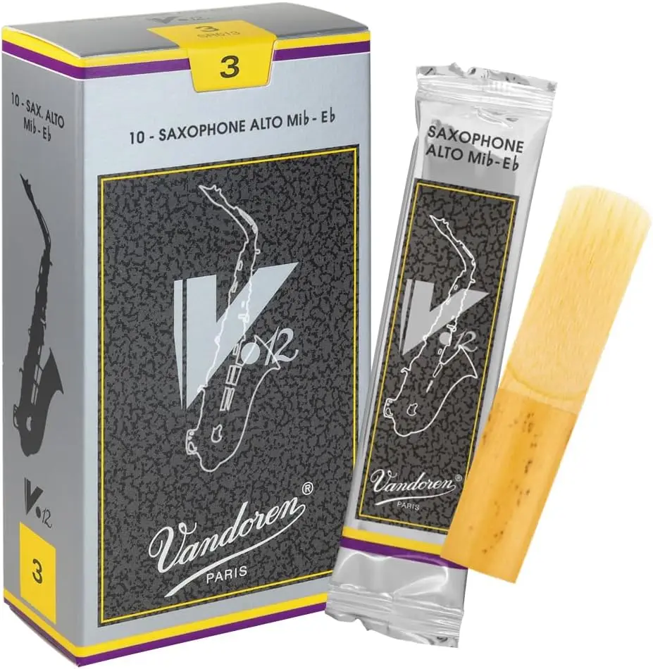 Alto Sax Reeds Strength 3, Box of 10 - Thicker Heel, Rich Sound, Long Lasting
Alto Sax Reeds Strength 3, Box of 10 - Thicker Heel, Rich Sound, Long Lasting