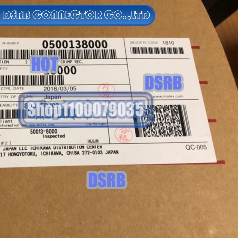100pcs/lot 50013-8000 500138000 Terminal 100% New and Original
100pcs/lot 50013-8000 500138000 Terminal 100% New and Original