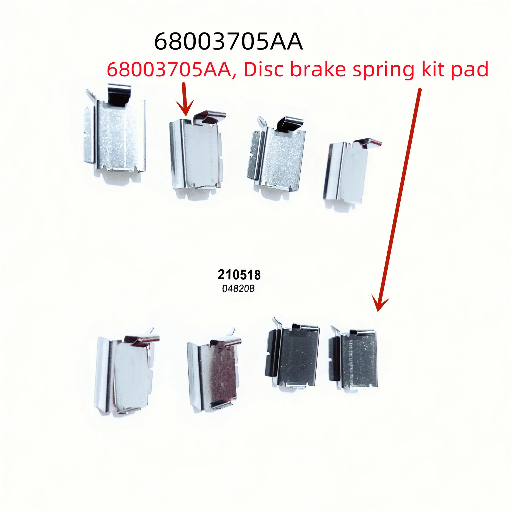WAP01 Disc Brake Spring Plate/Disc Brake Spring Kit Pad,68003705AA, For: Wrangler JK,Grand Cherokee KK,Journey,JC, Urban RV RT,
WAP01 Disc Brake Spring Plate/Disc Brake Spring Kit Pad,68003705AA, For: Wrangler JK,Grand Cherokee KK,Journey,JC, Urban RV RT,
