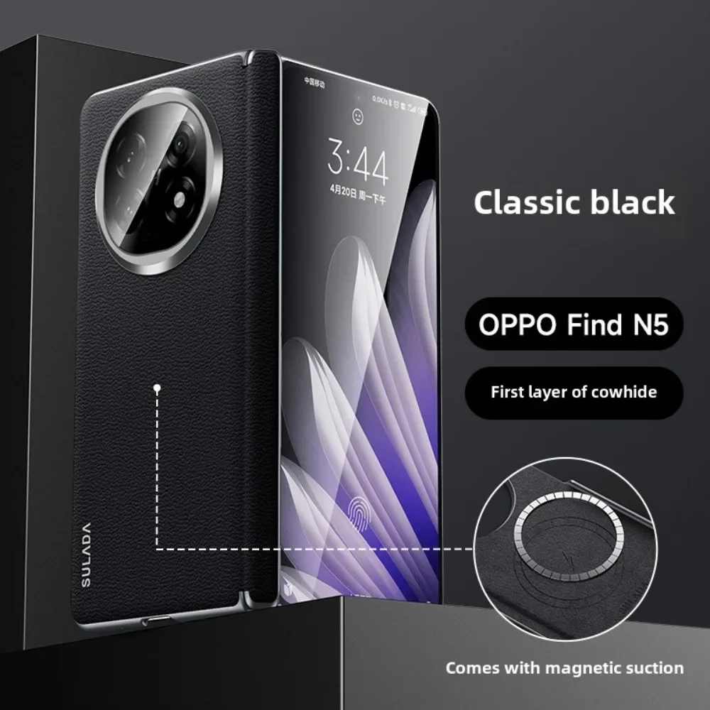 For OPPO Find N6 N5 Magsafe Case High Quality Matte Leather Folding Hinge Built in Magnetic Wireless Charging Shockproof Case
For OPPO Find N6 N5 Magsafe Case High Quality Matte Leather Folding Hinge Built in Magnetic Wireless Charging Shockproof Case