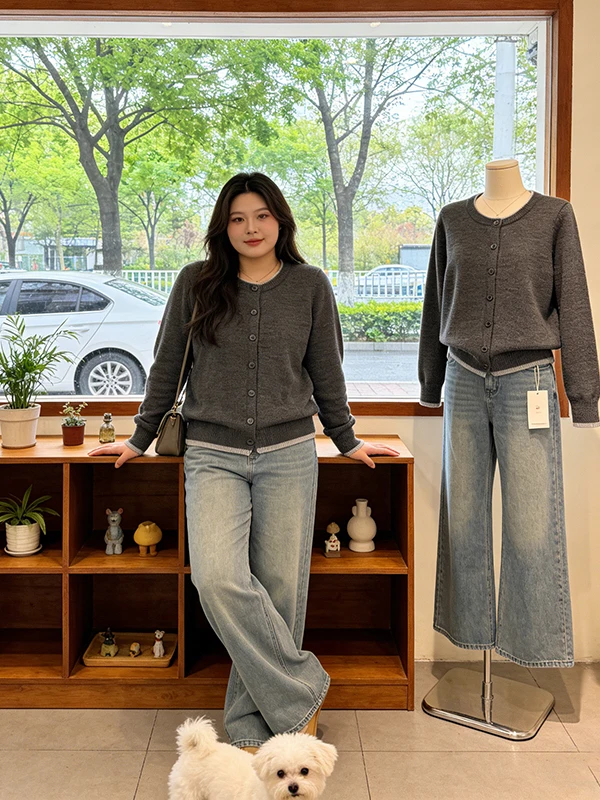 Korean Style plus Size Knitted Sweater Fake Two-Piece Women's Spring New Slimming Inner Outer Wear Top Casual Long Sleeve
Korean Style plus Size Knitted Sweater Fake Two-Piece Women's Spring New Slimming Inner Outer Wear Top Casual Long Sleeve