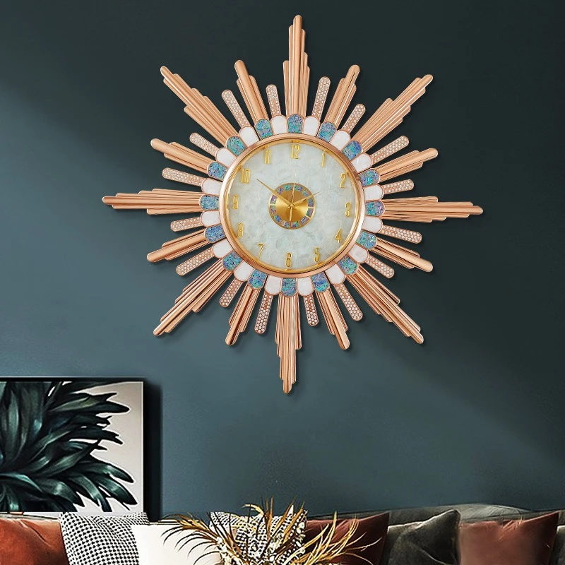 Wall clock light luxury, shell clock, living room high-end atmospheric clock decoration
Wall clock light luxury, shell clock, living room high-end atmospheric clock decoration