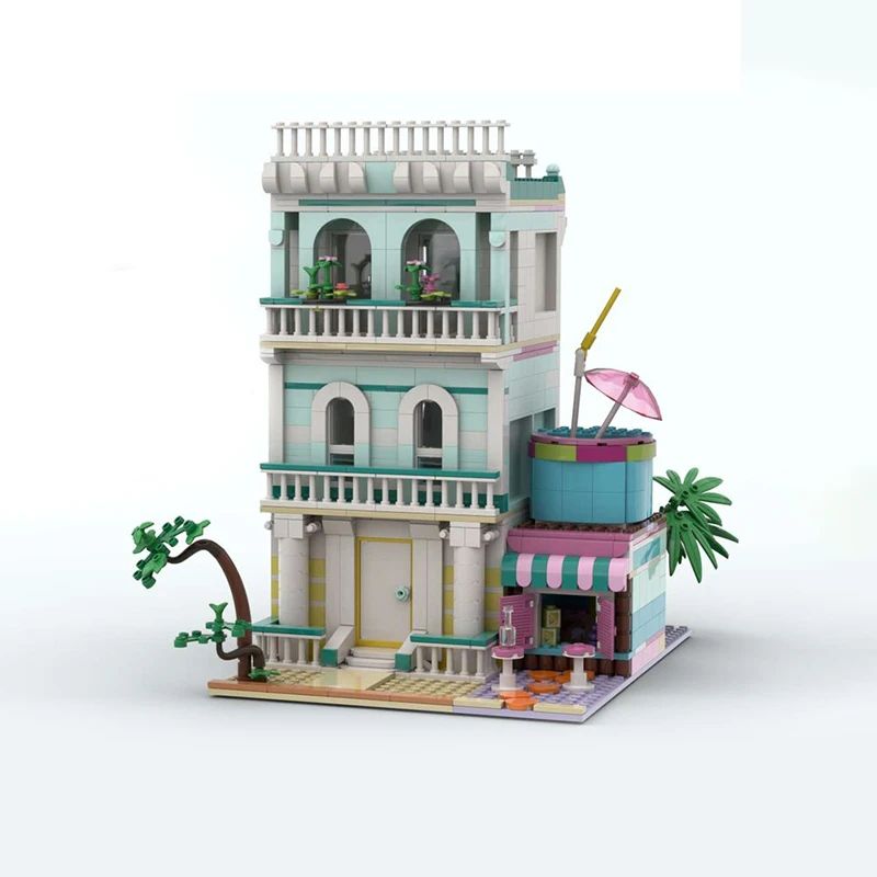 1025pcs MOC Modular Streetscape Alter Beach House Model Building Blocks Architecture Toys Christmas Gift Education DIY Creative
1025pcs MOC Modular Streetscape Alter Beach House Model Building Blocks Architecture Toys Christmas Gift Education DIY Creative