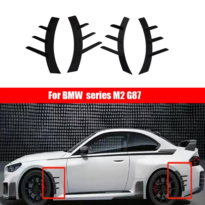 For BMW 2 Series G42 M2 G87 Bright Black Bumper Wheel Eyebrows Vent Fender glossy black Spoiler Trims Upgrade body kit
For BMW 2 Series G42 M2 G87 Bright Black Bumper Wheel Eyebrows Vent Fender glossy black Spoiler Trims Upgrade body kit
