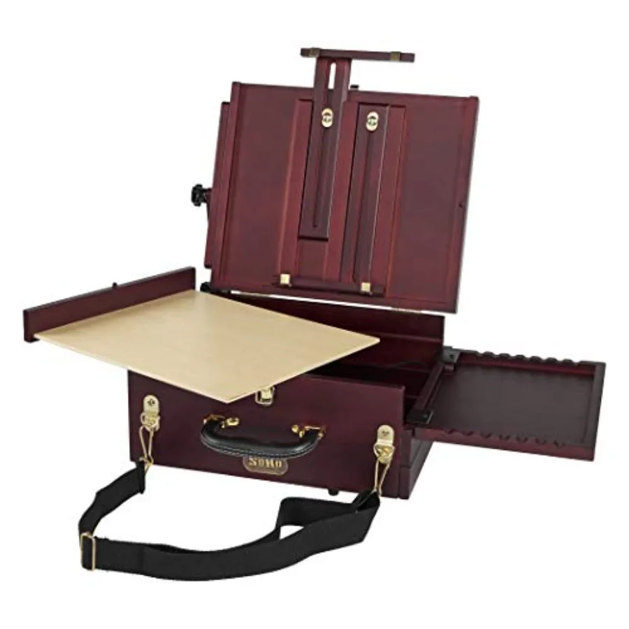 Pochade Box for Plein-Aire Painting French Easel Lightweight Portable and Adjustable Mahogany Finish
Pochade Box for Plein-Aire Painting French Easel Lightweight Portable and Adjustable Mahogany Finish