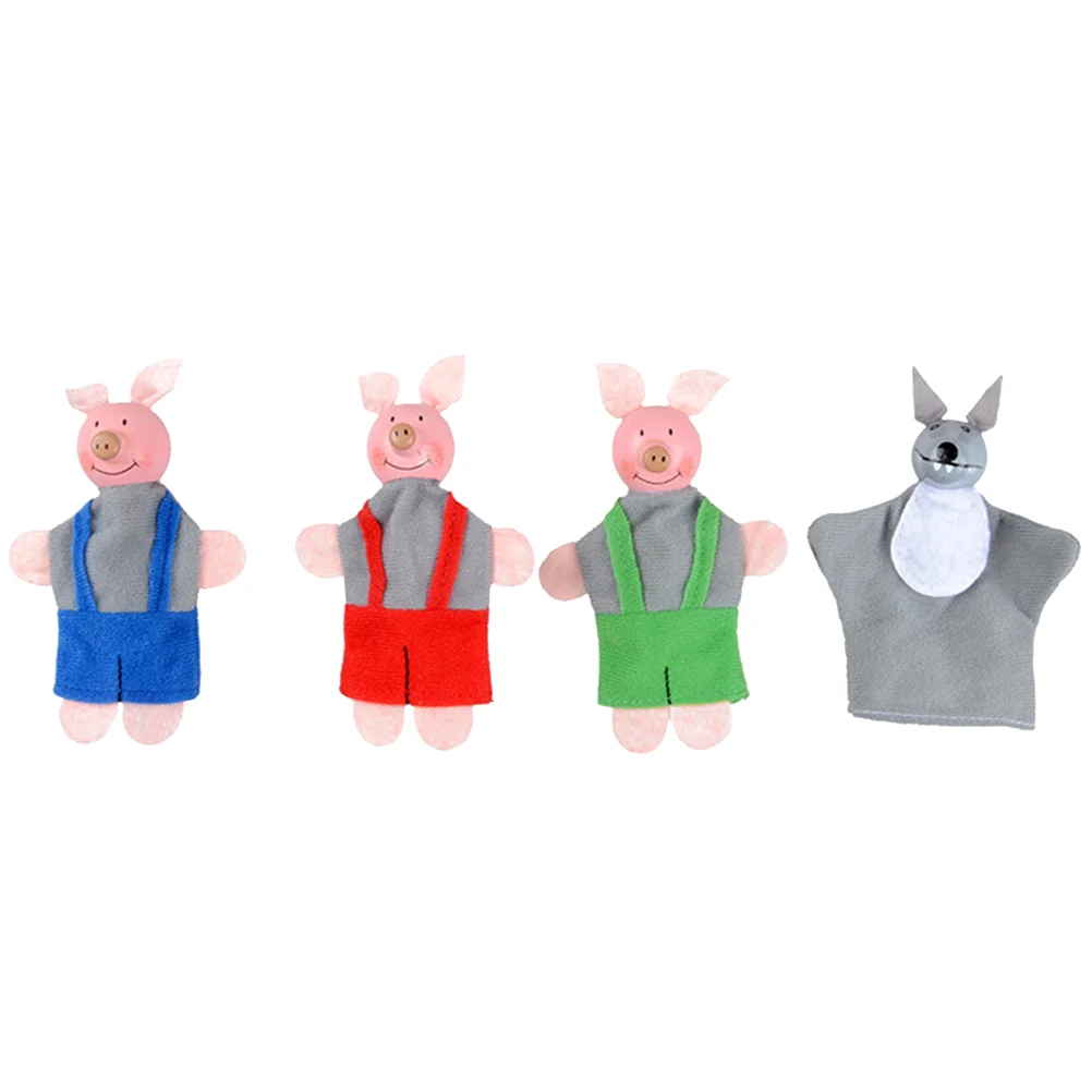 Finger Kids Plaything Cloth Puppets Toys Puzzle Children Wood Pig and Wolf Parent-child for Babies
Finger Kids Plaything Cloth Puppets Toys Puzzle Children Wood Pig and Wolf Parent-child for Babies