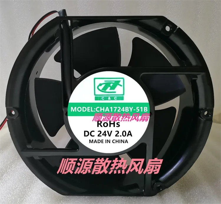 CHA1724BY-51B DC 24 В 2,0 А 172x150x51 мм 2-проводной охлаждающий вентилятор для сервера
CHA1724BY-51B DC 24 В 2,0 А 172x150x51 мм 2-проводной охлаждающий вентилятор для сервера