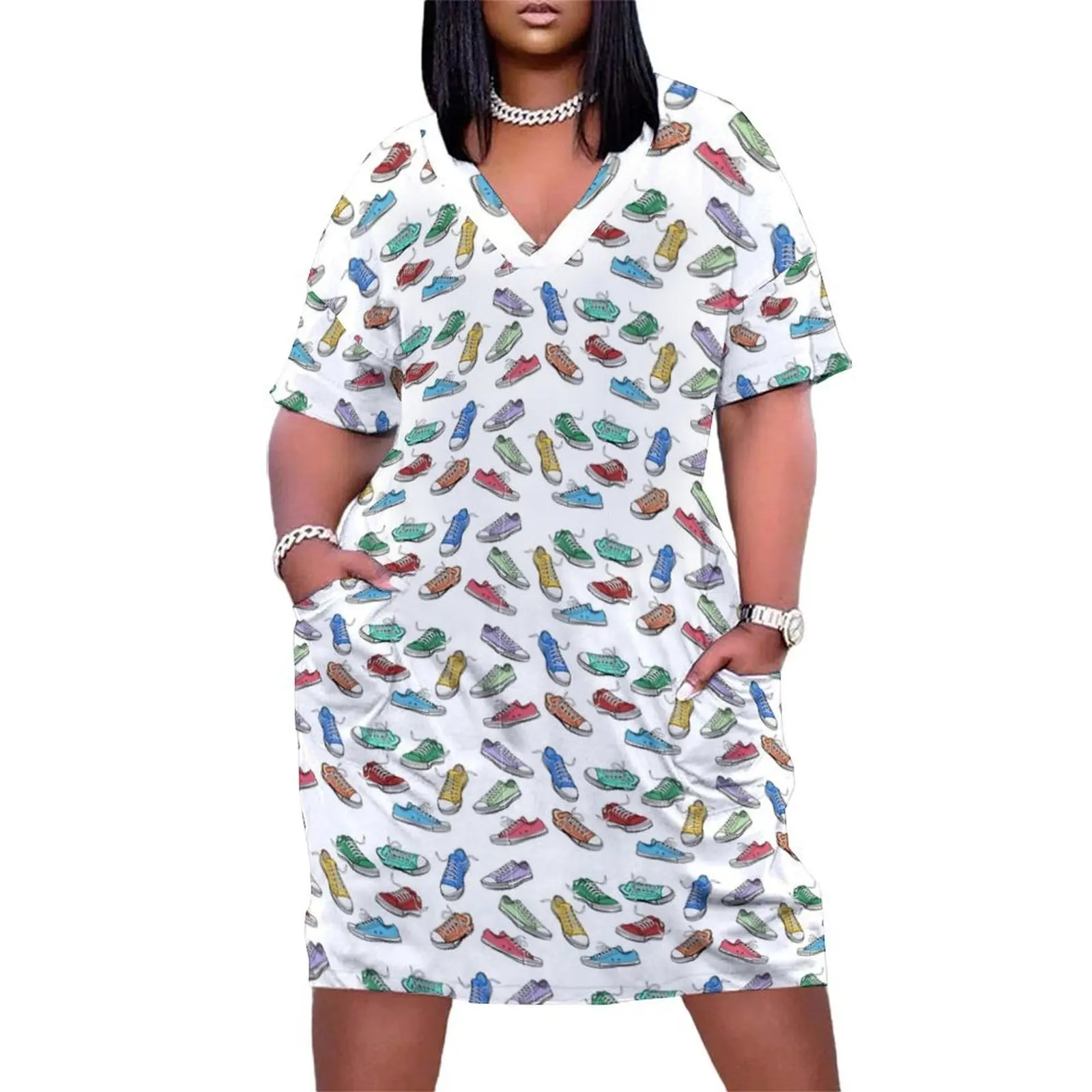 Sneakers shoes pattern Loose Pocket Dress wedding dresses for woman luxury dress birthday dresses for women
Sneakers shoes pattern Loose Pocket Dress wedding dresses for woman luxury dress birthday dresses for women