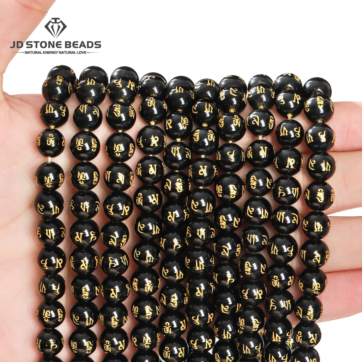 Natural Black Obsidian With Buddhist Words Bead Round Loose Spacer Bead for Jewelry Making DIY Bracelet Necklace Accessory
Natural Black Obsidian With Buddhist Words Bead Round Loose Spacer Bead for Jewelry Making DIY Bracelet Necklace Accessory