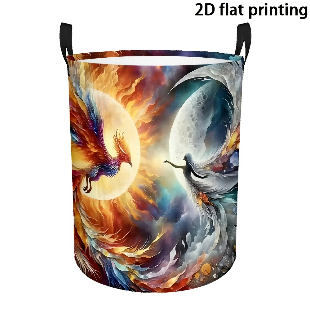 Phoenix Moon Yin Yang Print Foldable Laundry Basket Collapsible Storage Bin for Home Organizer Clothes Toy Container
Phoenix Moon Yin Yang Print Foldable Laundry Basket Collapsible Storage Bin for Home Organizer Clothes Toy Container