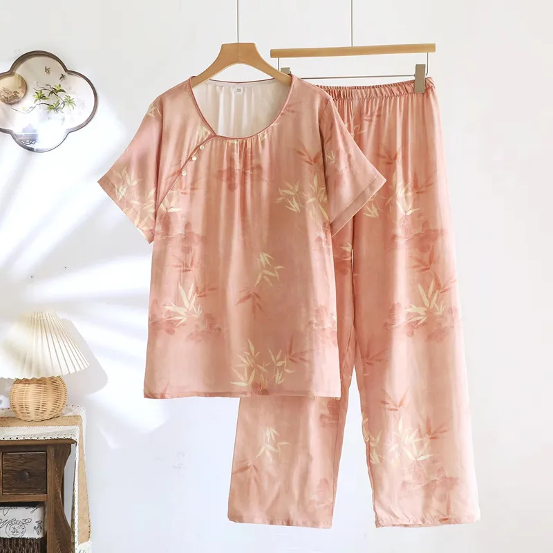 Vintage Style Cotton Double-layer Gauze Pajamas For Women Pyjamas Set Spring Summer Elegant Home Suit Lounge Nightwear Clothes
Vintage Style Cotton Double-layer Gauze Pajamas For Women Pyjamas Set Spring Summer Elegant Home Suit Lounge Nightwear Clothes