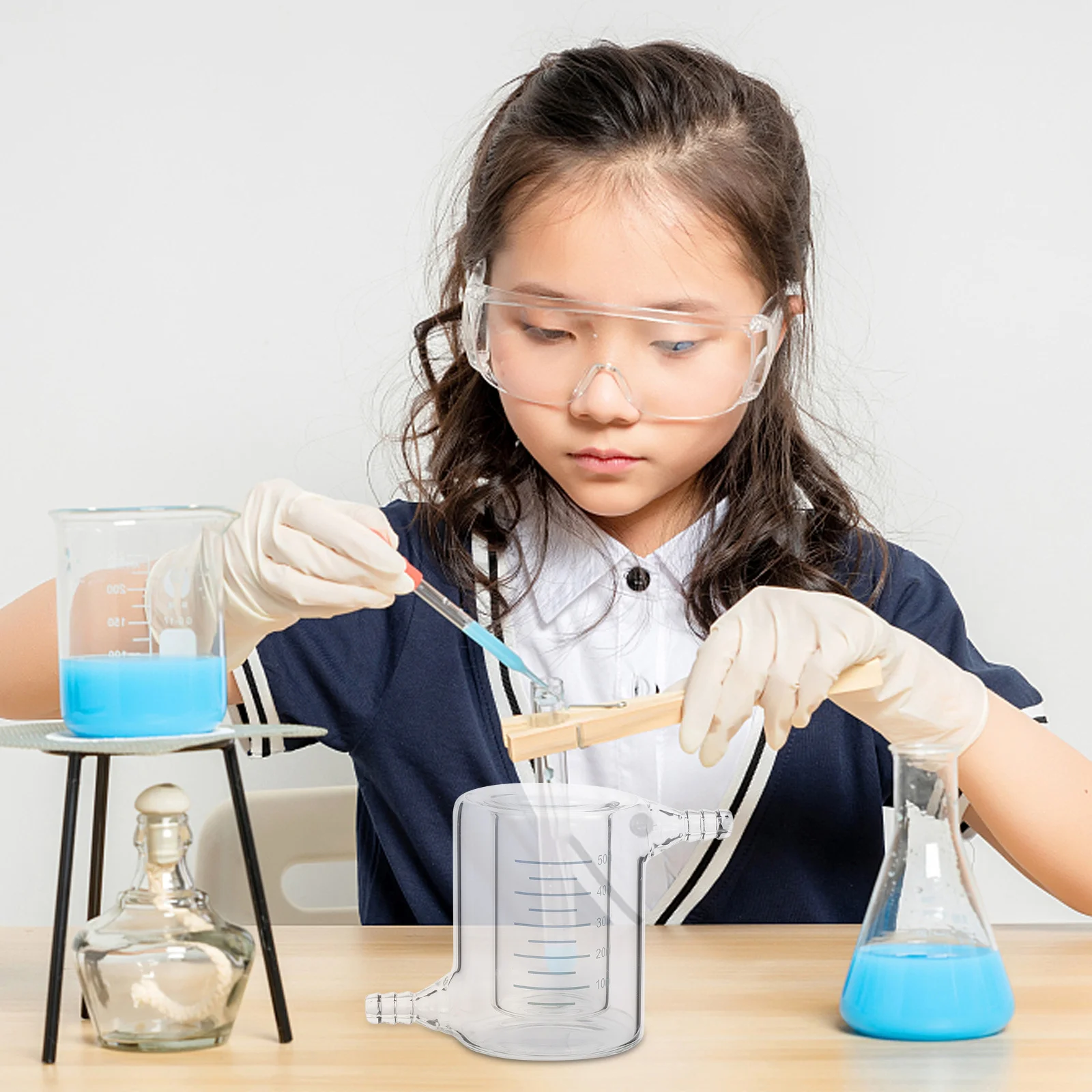 Jacketed Beaker Laboratory Glass Container Chemistry Glassware Supplies Beakers 
Jacketed Beaker Laboratory Glass Container Chemistry Glassware Supplies Beakers