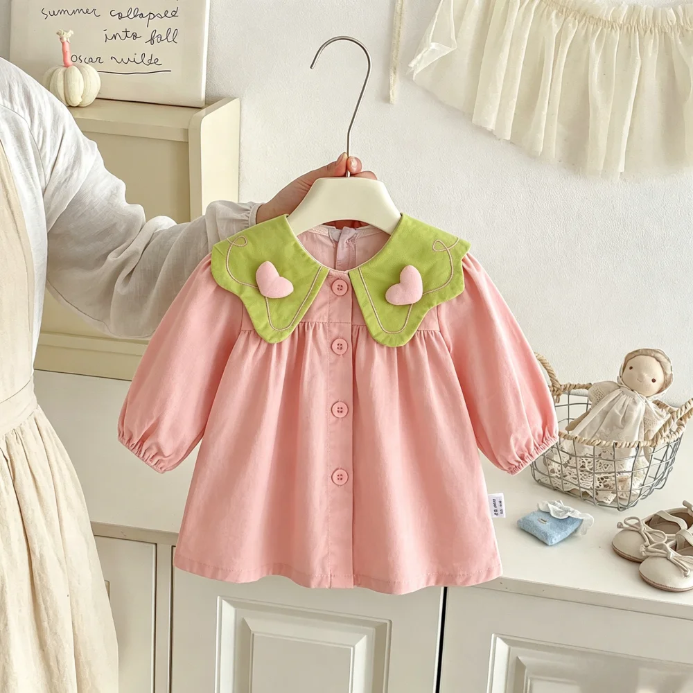 Baby Dress Spring And Autumn Love Cotton Long Sleeve Girls' Dress Cute Casual Princess Children's Dress Baby Girl Clothing
Baby Dress Spring And Autumn Love Cotton Long Sleeve Girls' Dress Cute Casual Princess Children's Dress Baby Girl Clothing