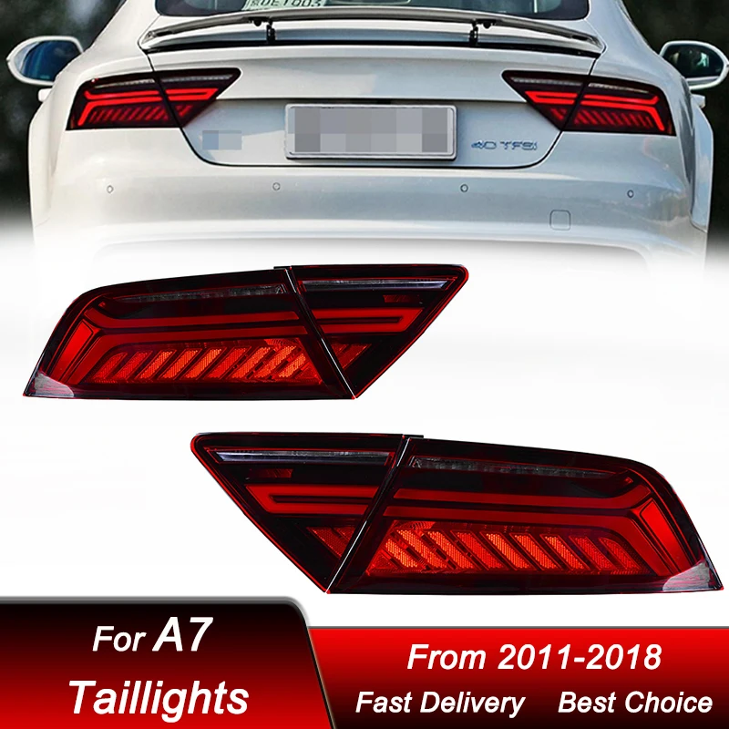 Pop Car Tail Lights For Audi A7 2011-2018 New Style FULL LED Tail Lamp Dynamic Turn Signal Light Tail Lamp Assembly
Pop Car Tail Lights For Audi A7 2011-2018 New Style FULL LED Tail Lamp Dynamic Turn Signal Light Tail Lamp Assembly