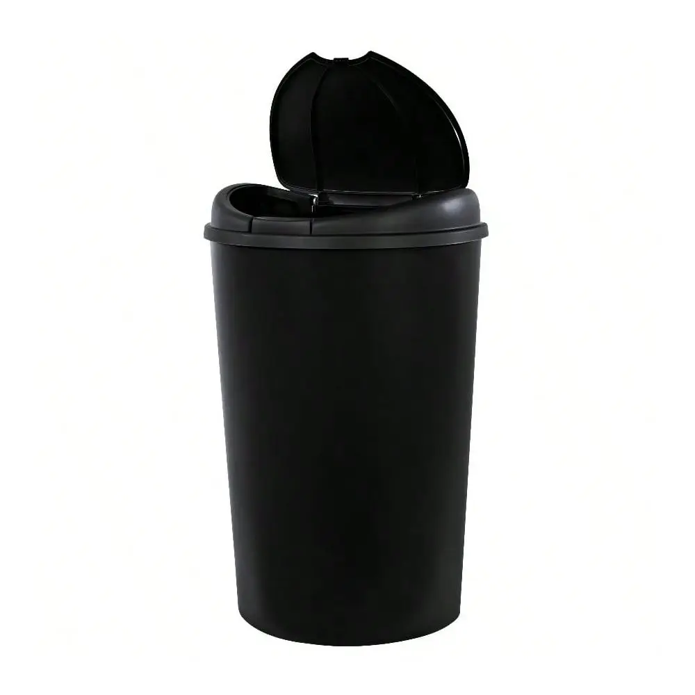 Gallon Black Kitchen Trash Can, Touch Top Push Button Lid Plastic Garbage Bin, Odor Block Sealed Design, Sturdy Durable Sleek W
Gallon Black Kitchen Trash Can, Touch Top Push Button Lid Plastic Garbage Bin, Odor Block Sealed Design, Sturdy Durable Sleek W