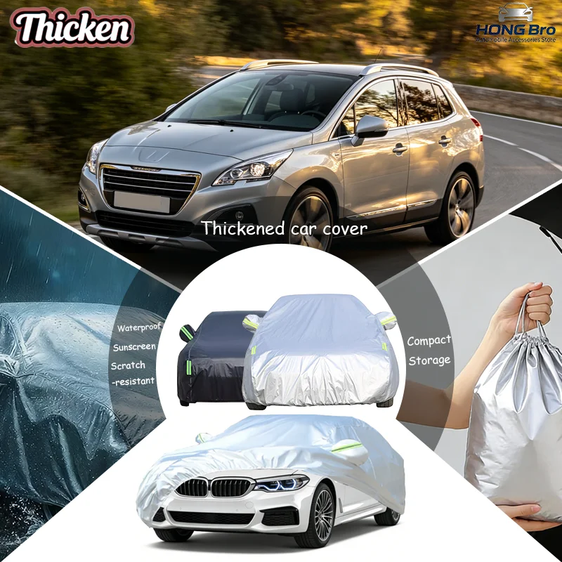 For Peugeot 3008 MK1 2008-2016 Car Cover Sunscreen, Heat Insulation, Dust Resistant, Scratch Protection, Car Exterior Accessor
For Peugeot 3008 MK1 2008-2016 Car Cover Sunscreen, Heat Insulation, Dust Resistant, Scratch Protection, Car Exterior Accessor