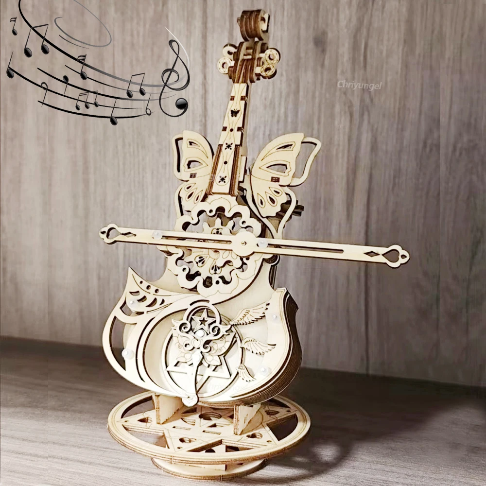 3D Puzzle Wooden Cello Music Box DIY Assembly Building Kits for Adults Kids Home Living Room Decor Crafts Valentine's Day Gifts
3D Puzzle Wooden Cello Music Box DIY Assembly Building Kits for Adults Kids Home Living Room Decor Crafts Valentine's Day Gifts