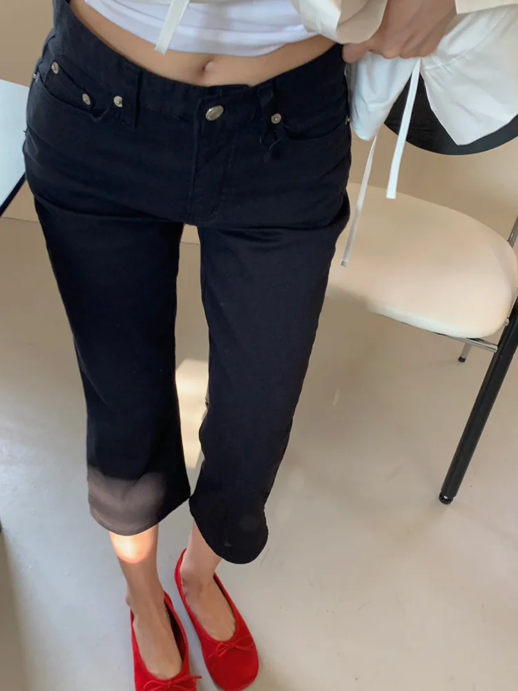 High Waist Side Slit Casual Jeans Women's Elastic Slimming Straight Leg Net Version 7 Length Casual Pants Slim Fit Denim
High Waist Side Slit Casual Jeans Women's Elastic Slimming Straight Leg Net Version 7 Length Casual Pants Slim Fit Denim