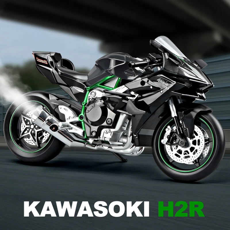 1:9 Kawasaki H2R With Spray Alloy Die Cast Motorcycle Model Toy Vehicle Collection Sound and Light Off Road Autocycle Toys Car
1:9 Kawasaki H2R With Spray Alloy Die Cast Motorcycle Model Toy Vehicle Collection Sound and Light Off Road Autocycle Toys Car