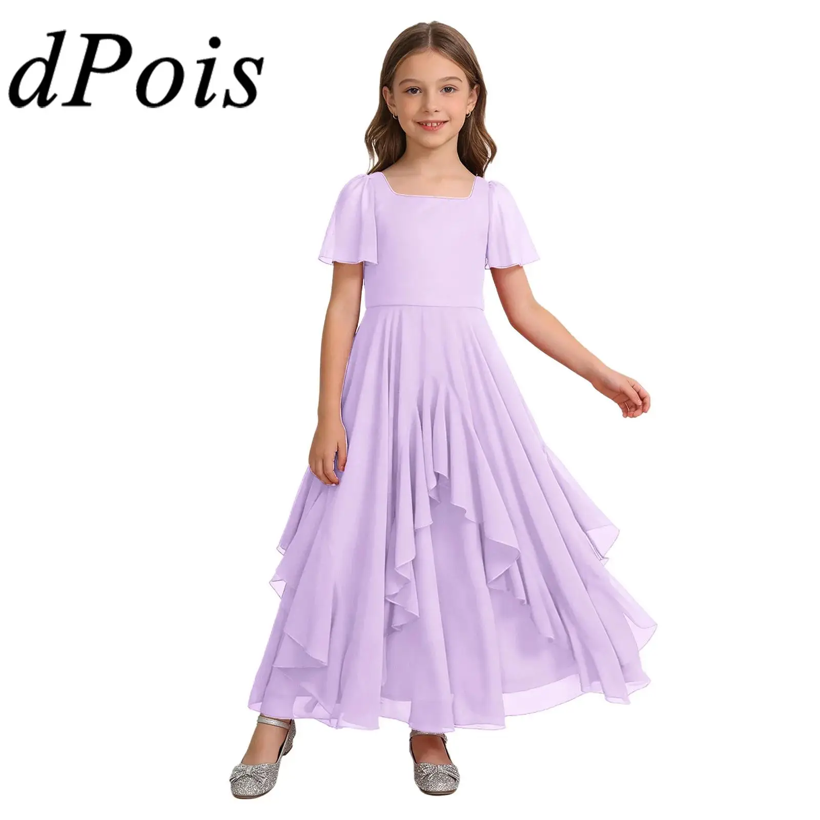 Girls Modern Dance Dress Party Gowns Ball Dresses Irregular Hem Short Sleeve Long Dress for Birthday Pageants Lyrical Dancewear
Girls Modern Dance Dress Party Gowns Ball Dresses Irregular Hem Short Sleeve Long Dress for Birthday Pageants Lyrical Dancewear