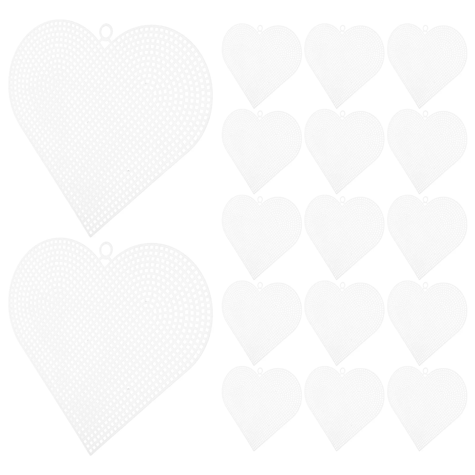 30Pcs Heart Shape Blank Mesh Canvas For Crafts Embroidery Cross Stitching Projects Moisture Resistant Design
30Pcs Heart Shape Blank Mesh Canvas For Crafts Embroidery Cross Stitching Projects Moisture Resistant Design