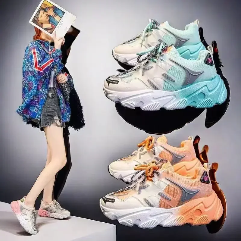 2025 Hot Summer Women Platform Sneakers Vulcanize Pink Orange Fashion Casuals Height Increasing Female Chunky Ladies Shoe
2025 Hot Summer Women Platform Sneakers Vulcanize Pink Orange Fashion Casuals Height Increasing Female Chunky Ladies Shoe