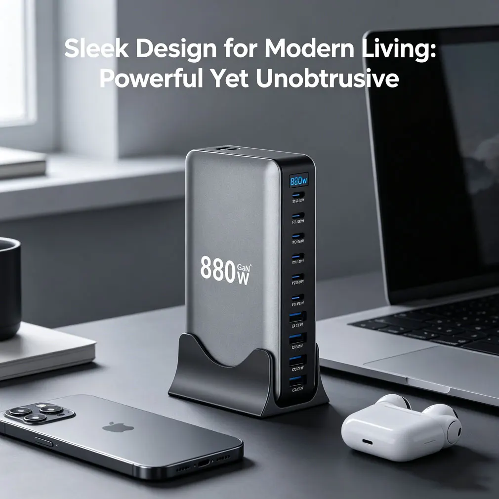 Hot 880W GaN Fast Charger Universal USB-C Desktop PD3.1 Fast Charging 10-Port 7C3A Fast Charging for Phone & Tablets Wholesale
Hot 880W GaN Fast Charger Universal USB-C Desktop PD3.1 Fast Charging 10-Port 7C3A Fast Charging for Phone & Tablets Wholesale