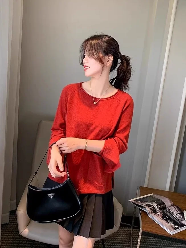 Pure Camere Sweater ort Sle Overhead Women's Red Color Commute Sle Loose Fit Online Exclusive THOEY CHEN Brand
Pure Camere Sweater ort Sle Overhead Women's Red Color Commute Sle Loose Fit Online Exclusive THOEY CHEN Brand