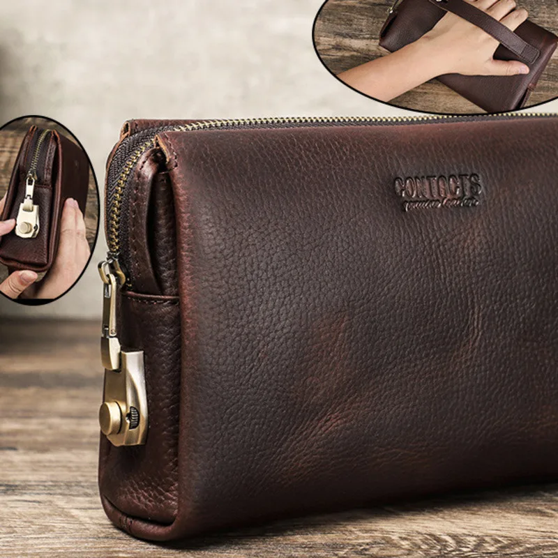 New Fashionable British Style Top Layer Cowhide Handbag Anti Theft Combination Lock Casual Men's Crazy Horse Cowhide Storage Bag
New Fashionable British Style Top Layer Cowhide Handbag Anti Theft Combination Lock Casual Men's Crazy Horse Cowhide Storage Bag