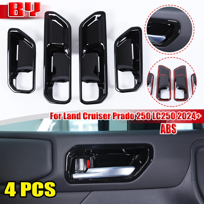 For Toyota Land Cruiser Prado 250 LC250 2024+ ABS Black Car Inner door Handle Door Bowl Decorative Frame Car Accessories
For Toyota Land Cruiser Prado 250 LC250 2024+ ABS Black Car Inner door Handle Door Bowl Decorative Frame Car Accessories