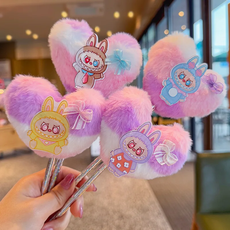 Sweet girl cartoon Labubu plush heart ball cartoon character ballpoint pen cute personality dopamine ball pen
Sweet girl cartoon Labubu plush heart ball cartoon character ballpoint pen cute personality dopamine ball pen