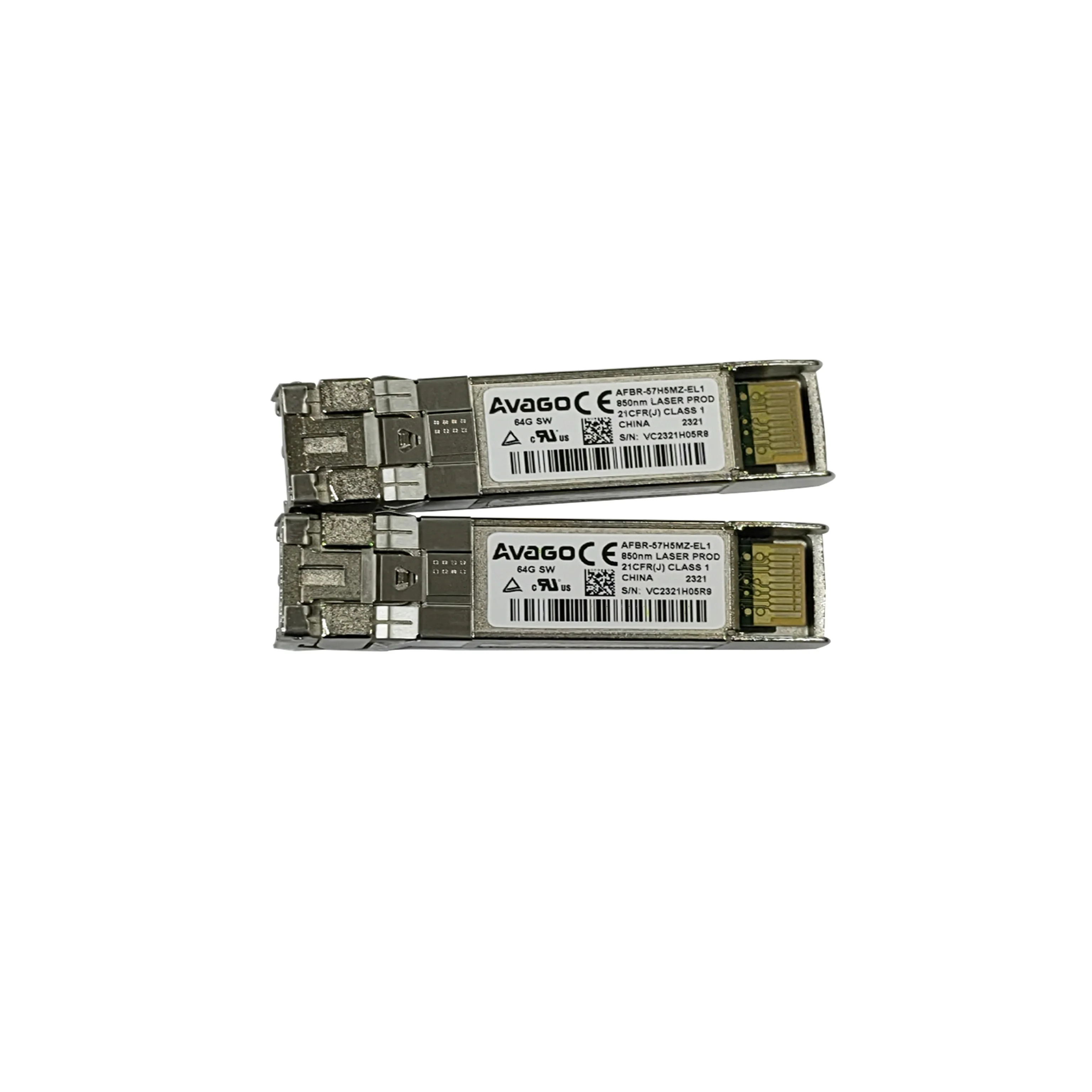 AVAGO SFP56 64G AFBR-57H5MZ-EL1 100M SW MMF 850nm Optical Transceiver with PAM4
AVAGO SFP56 64G AFBR-57H5MZ-EL1 100M SW MMF 850nm Optical Transceiver with PAM4