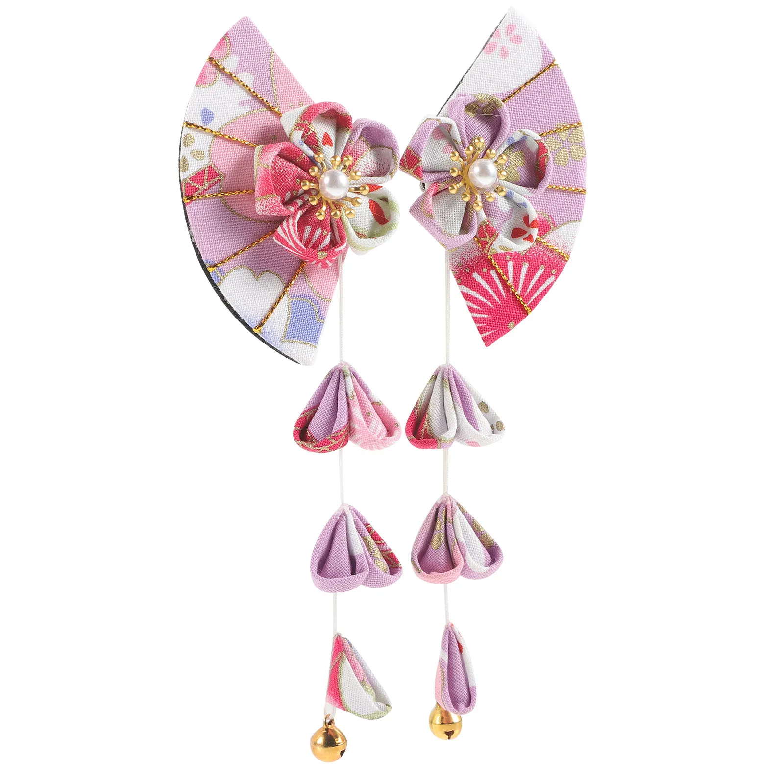 1Pair Fan Tassel Hair Clip for Women Girls Japanese Style Flower Hairpin Barrette Wedding Birthday Gift Luxury Hair
1Pair Fan Tassel Hair Clip for Women Girls Japanese Style Flower Hairpin Barrette Wedding Birthday Gift Luxury Hair