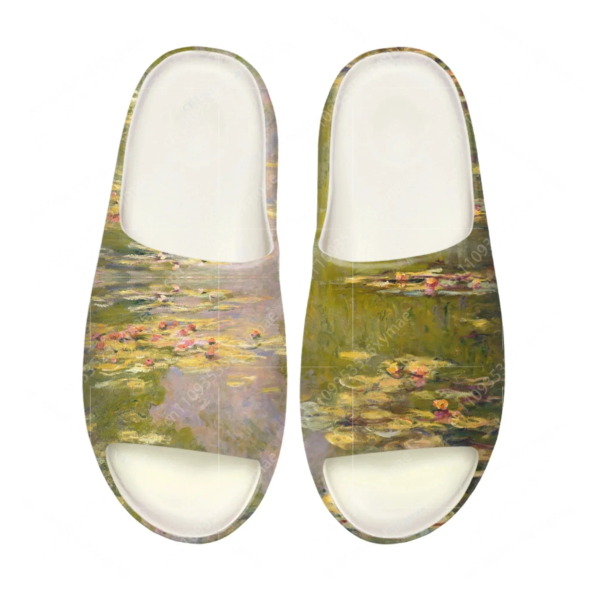Monet Water Lilies Soft Sole Sllipers Home Clogs Step on Water Shoes Mens Womens Teenager Bathroom Customize on Shit Sandals
Monet Water Lilies Soft Sole Sllipers Home Clogs Step on Water Shoes Mens Womens Teenager Bathroom Customize on Shit Sandals
