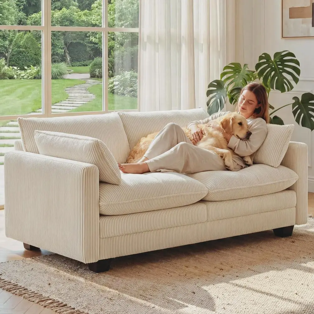 75 Small Cloud Loveseat Couches for Living Room, 2 Seater Love Seat Sofa with Comfy Deep Seat, Small Washable Couches with Remo
75 Small Cloud Loveseat Couches for Living Room, 2 Seater Love Seat Sofa with Comfy Deep Seat, Small Washable Couches with Remo