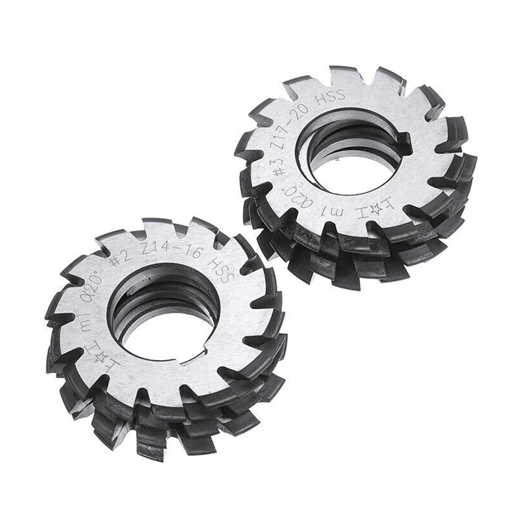 HSS M1 Ø 22mm PA20° 20 Degree 1-8 Involute Gear Cutter Set 12-13 14-16 17-20 21-25 26-34 34-54 55-134 Gear Power Tool Part
HSS M1 Ø 22mm PA20° 20 Degree 1-8 Involute Gear Cutter Set 12-13 14-16 17-20 21-25 26-34 34-54 55-134 Gear Power Tool Part