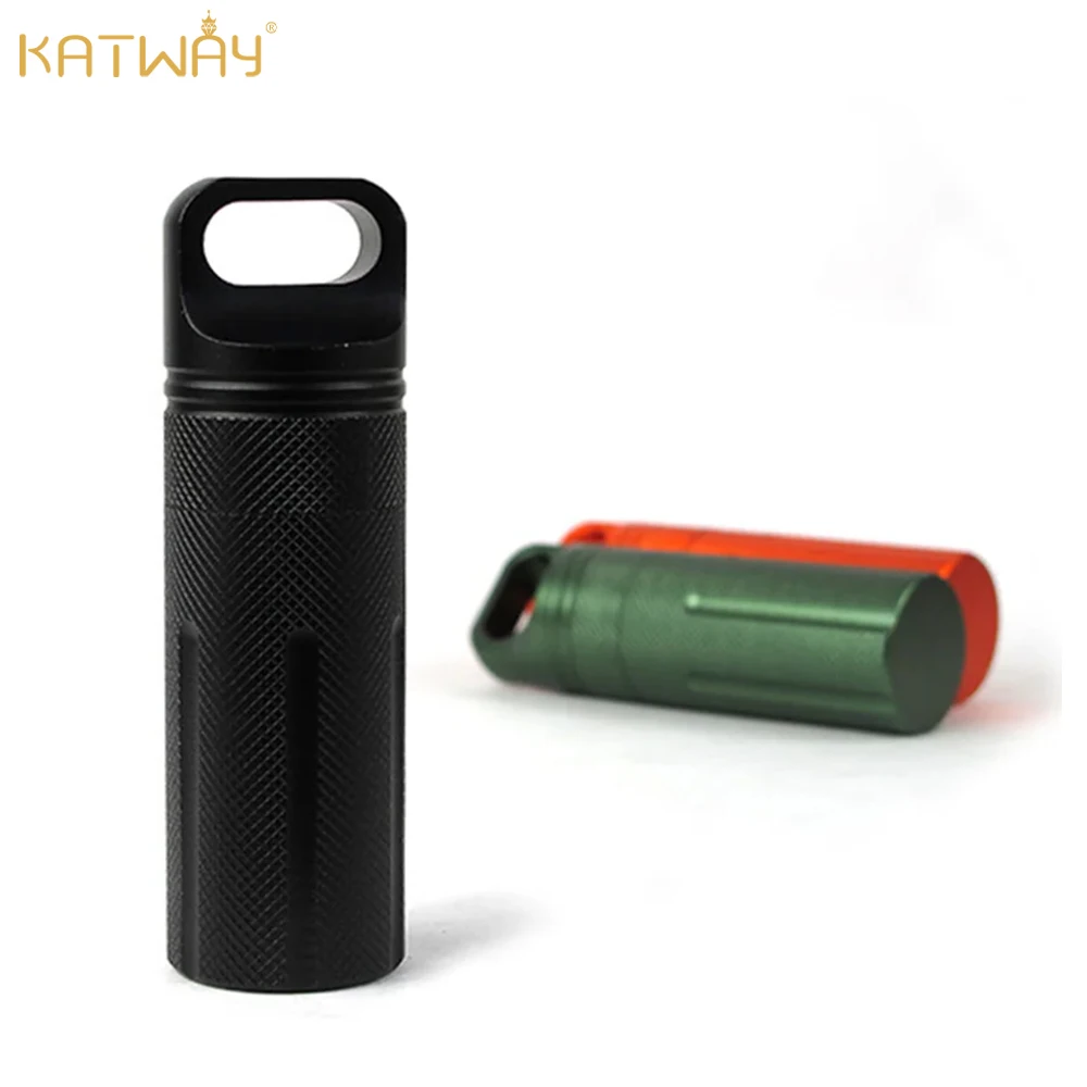 KATWAY Aluminium Alloy Survival Waterproof Capsule Seal Bottle Case Container Holder Tool Outdoor Camping Accessories HH-AA463
KATWAY Aluminium Alloy Survival Waterproof Capsule Seal Bottle Case Container Holder Tool Outdoor Camping Accessories HH-AA463