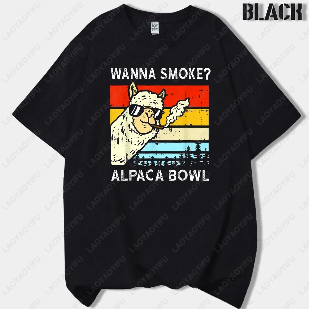 WANNA SMOKE ALPACA BOWL милая альпака для курения с круглым вырезом и принтом для взрослых, футболка унисекс с короткими рукавами и мультяшным принтом, топы
WANNA SMOKE ALPACA BOWL милая альпака для курения с круглым вырезом и принтом для взрослых, футболка унисекс с короткими рукавами и мультяшным принтом, топы