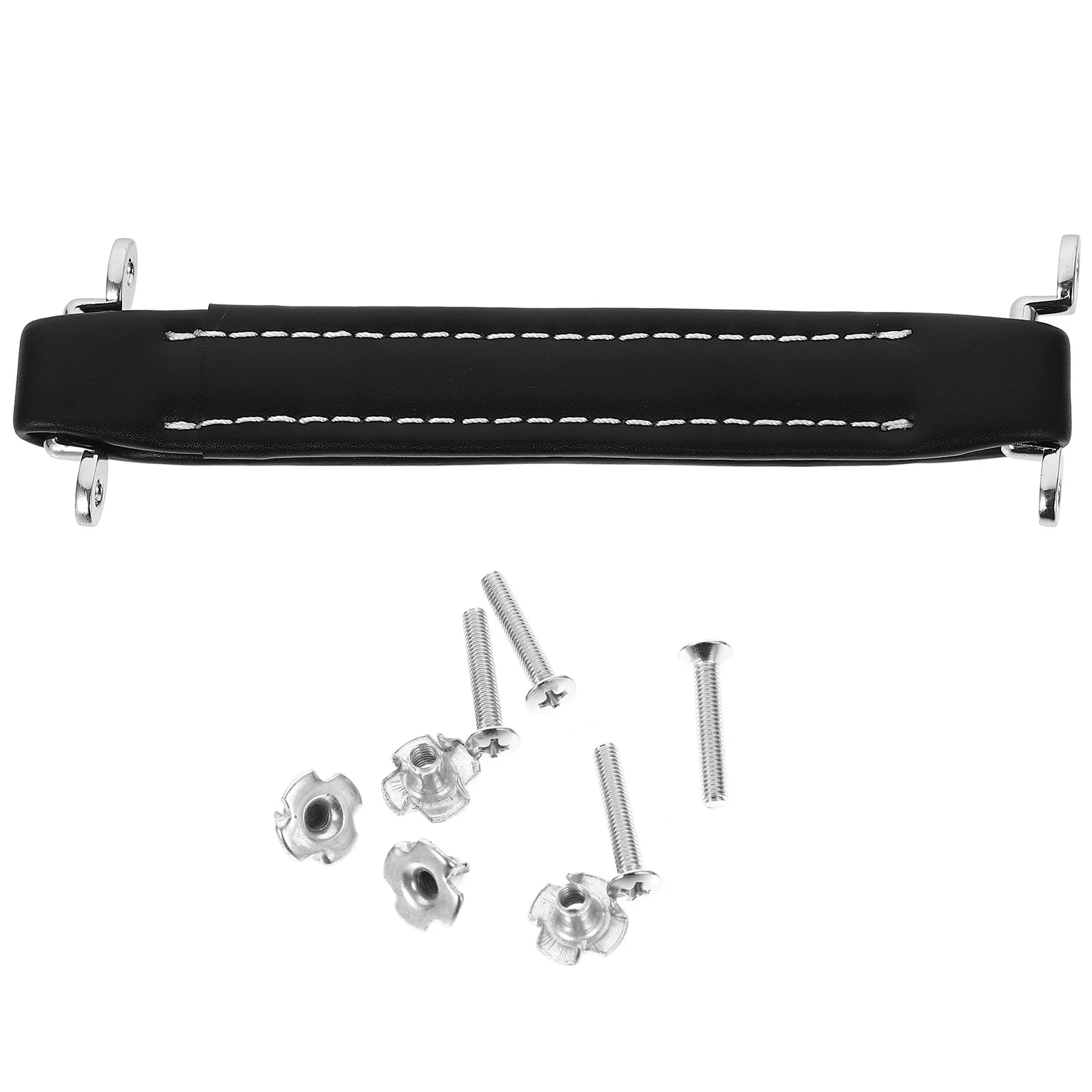 Guitar Amplifier Handle Strap Black PU Vintage Style Reinforced Metal Bars Load Bearing for Amp Speaker Cabinet
Guitar Amplifier Handle Strap Black PU Vintage Style Reinforced Metal Bars Load Bearing for Amp Speaker Cabinet