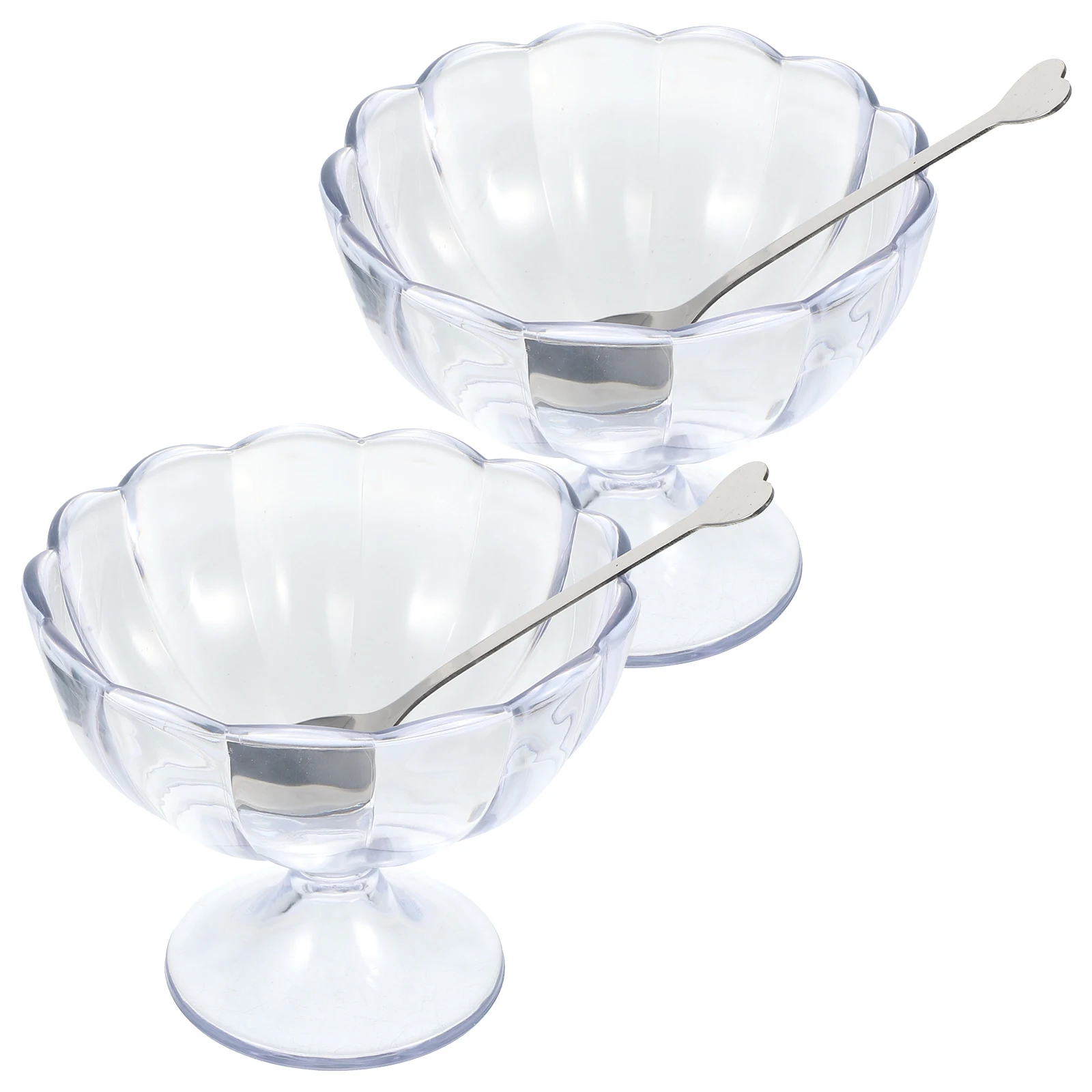 2 Pcs Stemmed Cups Dessert Goblet Ice Cream Footed Transparent Stainless Steel Child
2 Pcs Stemmed Cups Dessert Goblet Ice Cream Footed Transparent Stainless Steel Child