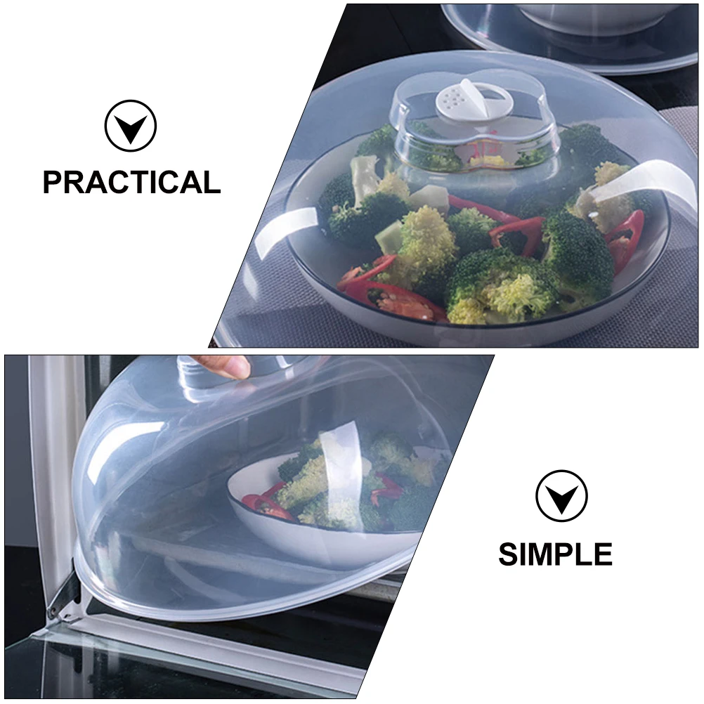 2Pcs Microwave Heating Food Cover Transparent Plastic Heat Preservation Lid Food Protector for Kitchen Storage Cake
2Pcs Microwave Heating Food Cover Transparent Plastic Heat Preservation Lid Food Protector for Kitchen Storage Cake
