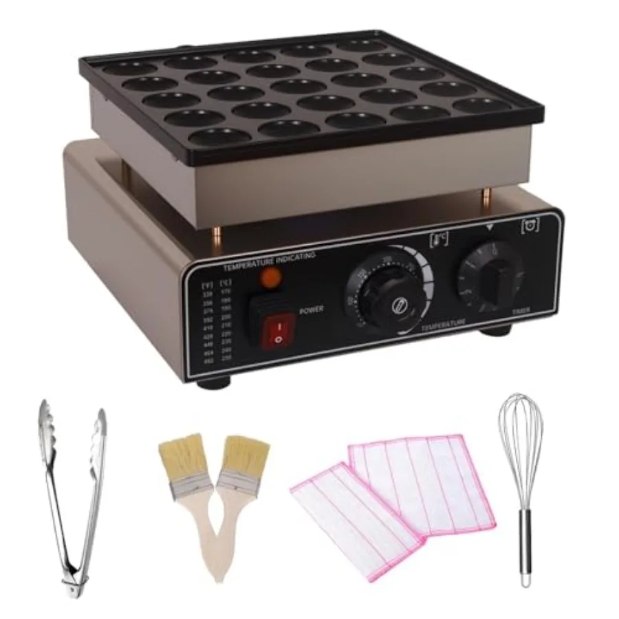 Mini Pancake Maker for Breakfast, Party, Dinner, Cafe Compact Non-Stick Griddle in Black with Constant Temperature Control, Eas
Mini Pancake Maker for Breakfast, Party, Dinner, Cafe Compact Non-Stick Griddle in Black with Constant Temperature Control, Eas