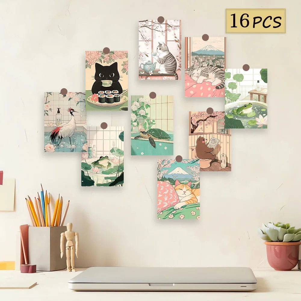 16pcs, cute Japanese-style postcards, New Year gifts, Christmas gifts, living room decoration, bedroom decoration, high-quality
16pcs, cute Japanese-style postcards, New Year gifts, Christmas gifts, living room decoration, bedroom decoration, high-quality