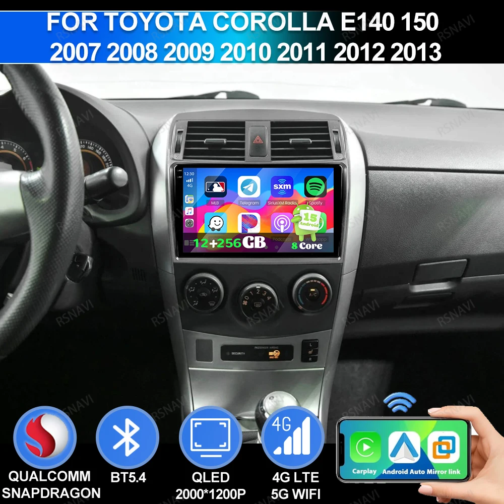 Android 15 для Toyota Corolla E140/150 2007 2008 2009 2010 2011 2012 2013 GPS АВТО Стерео 5G WIFI Навигационный головной блок Qualcomm
Android 15 для Toyota Corolla E140/150 2007 2008 2009 2010 2011 2012 2013 GPS АВТО Стерео 5G WIFI Навигационный головной блок Qualcomm