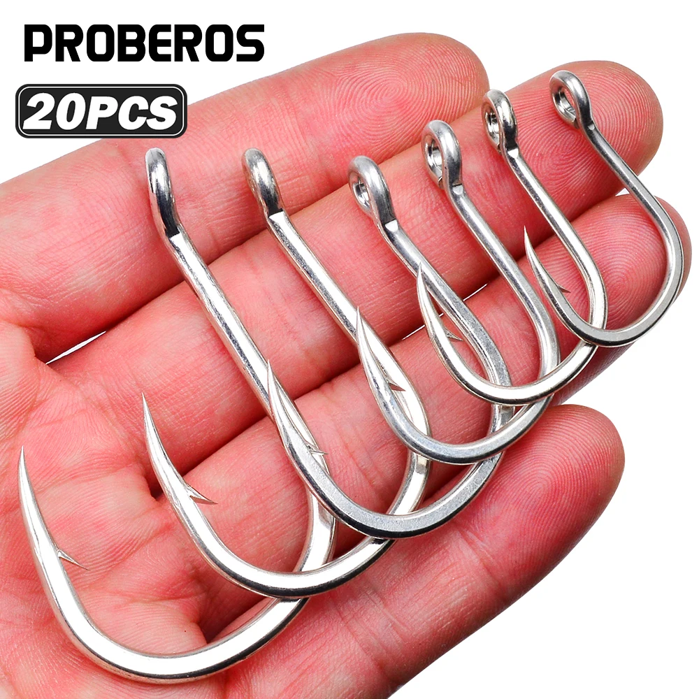 proberos 20pcs Saltwater Jigging Hooks Heavy Duty Super Strong Deep Big Game Hook for Vertical Metal Jig
proberos 20pcs Saltwater Jigging Hooks Heavy Duty Super Strong Deep Big Game Hook for Vertical Metal Jig