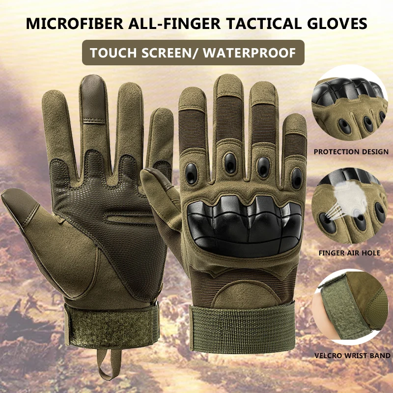 Tactical Military Gloves Shooting Gloves Touch Design Sports Protective Fitness Motorcycle Hunting Men Full Finger Hiking Gloves
Tactical Military Gloves Shooting Gloves Touch Design Sports Protective Fitness Motorcycle Hunting Men Full Finger Hiking Gloves