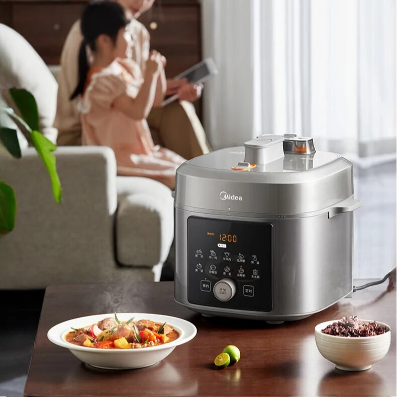5L Titanium Electric Pressure Cooker Zero Coating Zero Fluorine Double Pot Smart Preset Multifunctional Cooker for 4-6 People
5L Titanium Electric Pressure Cooker Zero Coating Zero Fluorine Double Pot Smart Preset Multifunctional Cooker for 4-6 People