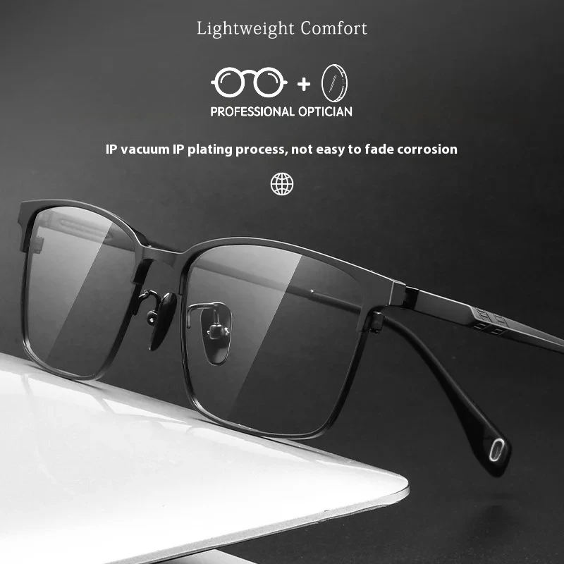 Classic Business Eyebrow Line Pure Titanium Ultralight Myopia Hyperopia Astigmatism Anti Blue Light Prescription Optical Glasses
Classic Business Eyebrow Line Pure Titanium Ultralight Myopia Hyperopia Astigmatism Anti Blue Light Prescription Optical Glasses