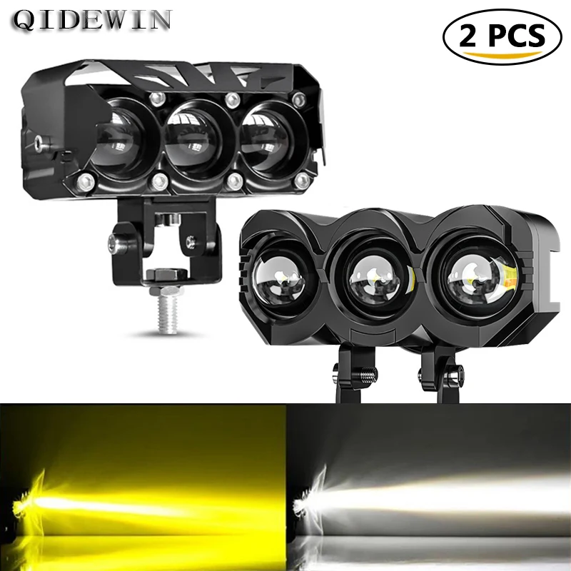 Dual color fish eye light three eye ultra bright Spotlight LED lights Motocycle Headlight Offroad Fog Lamp For Jeep Truck ATV
Dual color fish eye light three eye ultra bright Spotlight LED lights Motocycle Headlight Offroad Fog Lamp For Jeep Truck ATV